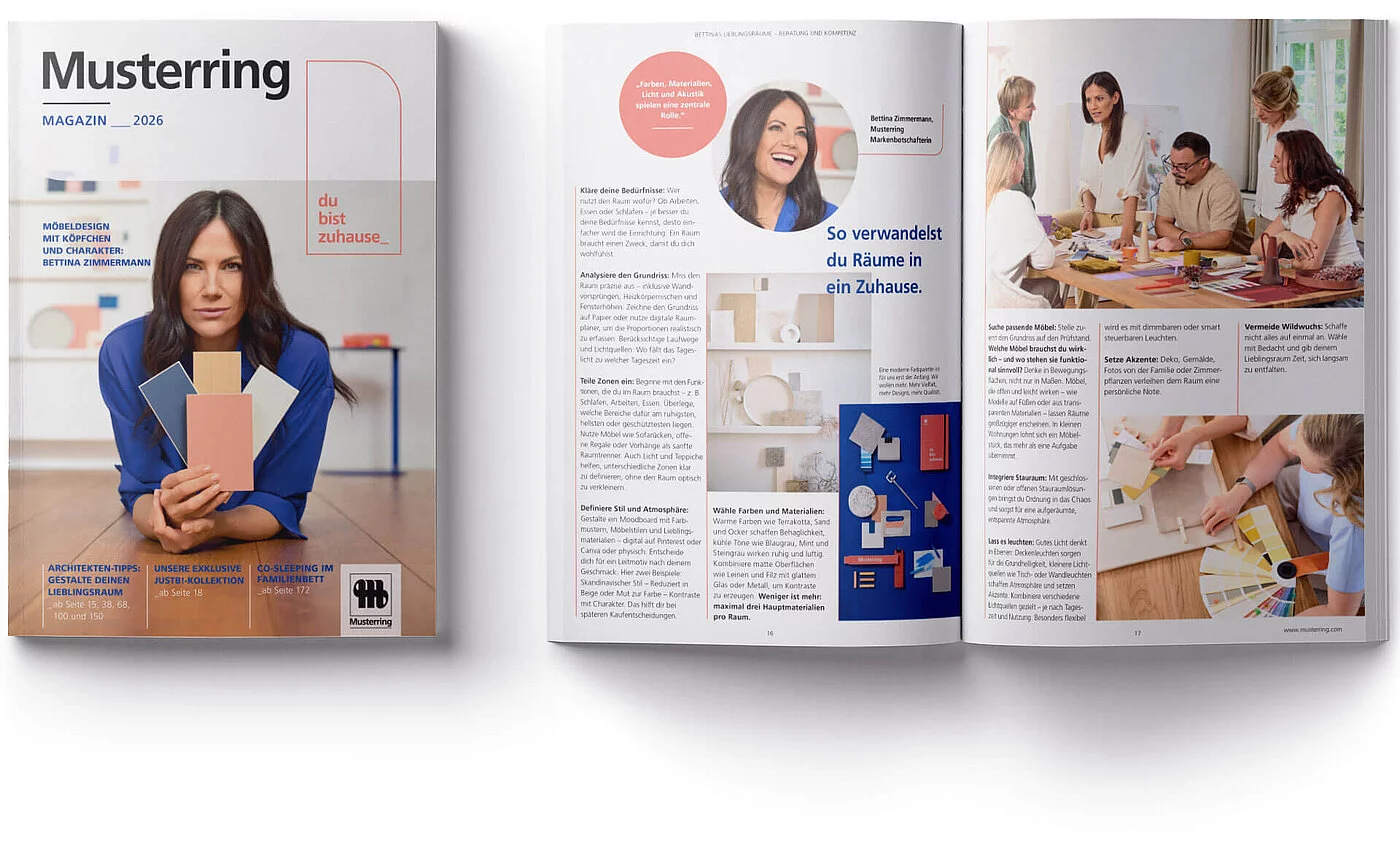 musterring-magazin-wohntrends-wohnideen-2026 Musterring Magazin 2026