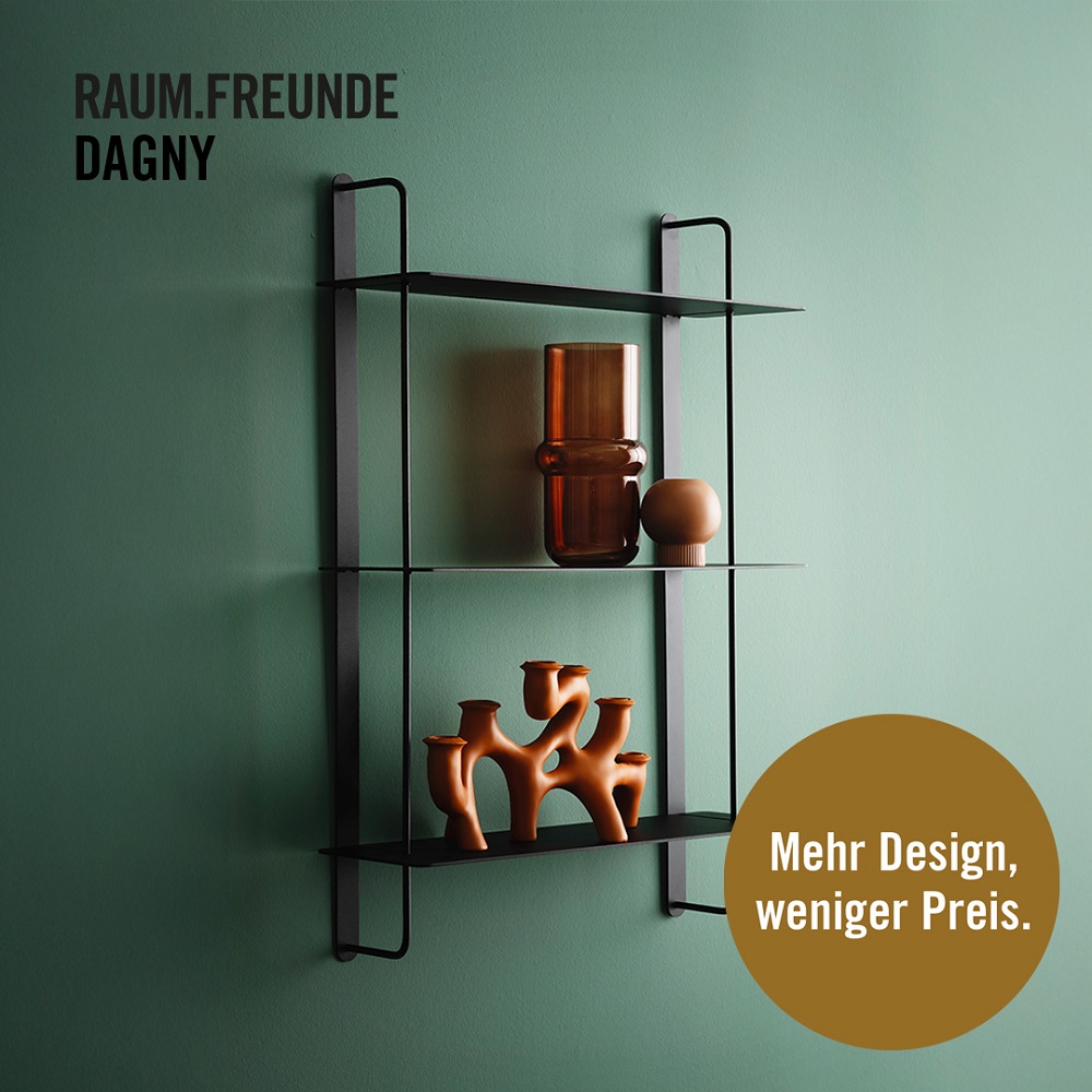 RAUMFREUNDEDAGNY Regal schwarz