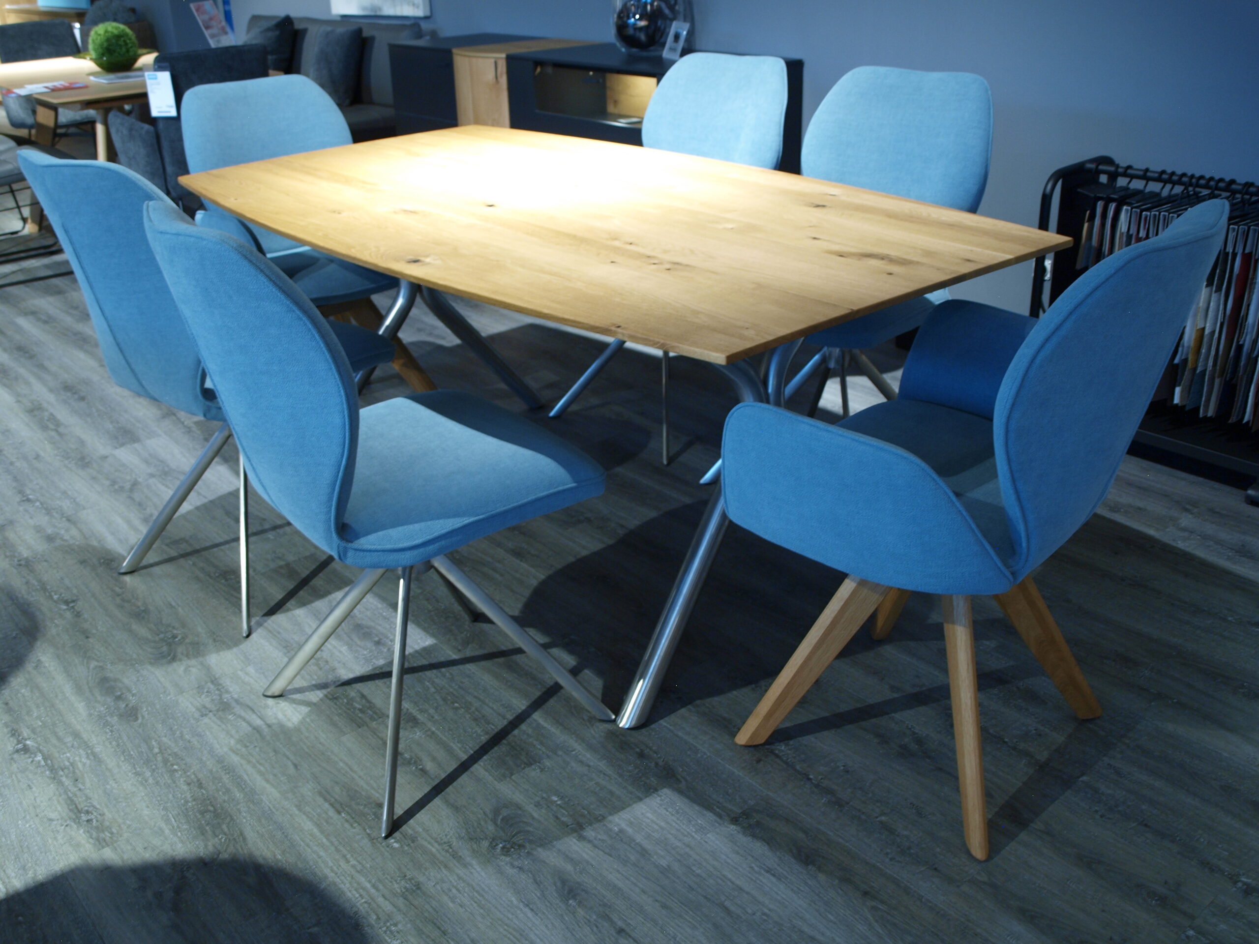 Abverkauf Esstisch Eiche mit 6 Stühlen