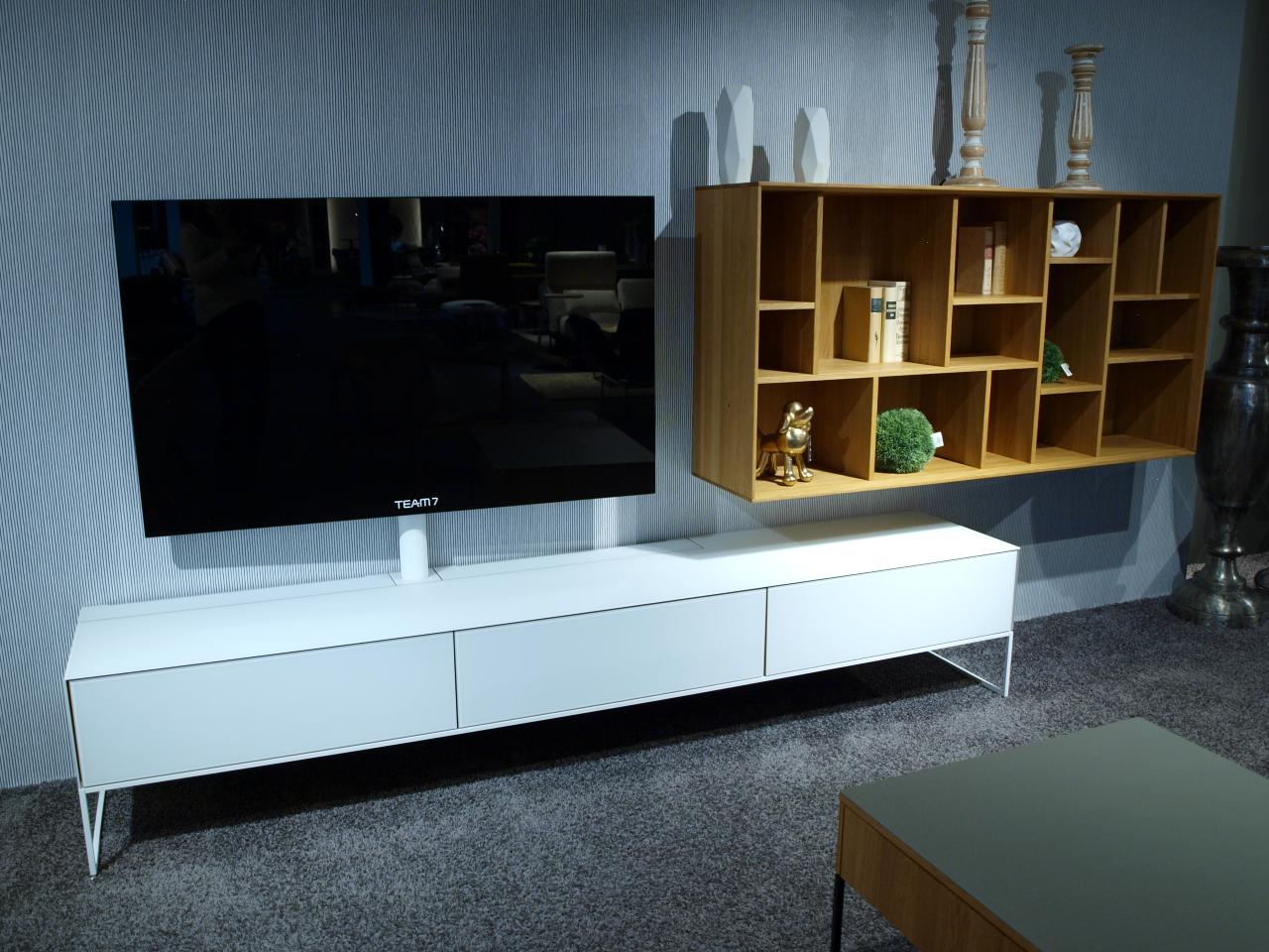 Abverkauf TEAM 7 Wohnwand cubus pure Eiche