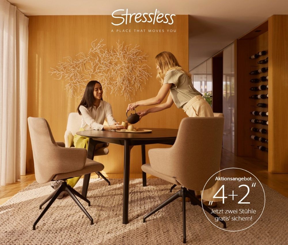 stressless 4 + 2 Esszimmer stühle Aktion