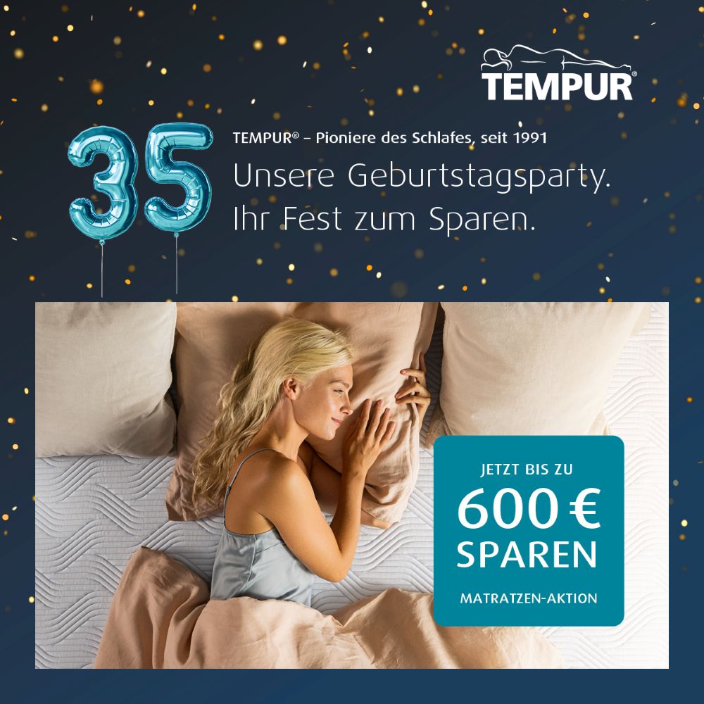 Tempur Matratzen zum Wohlfühl-Preis
