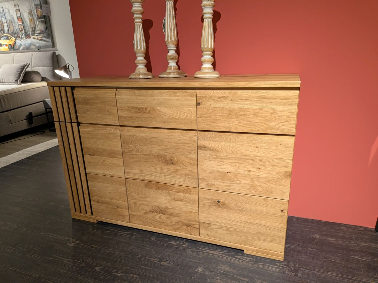 Kommode Massivholz 135 cm breit reduziert