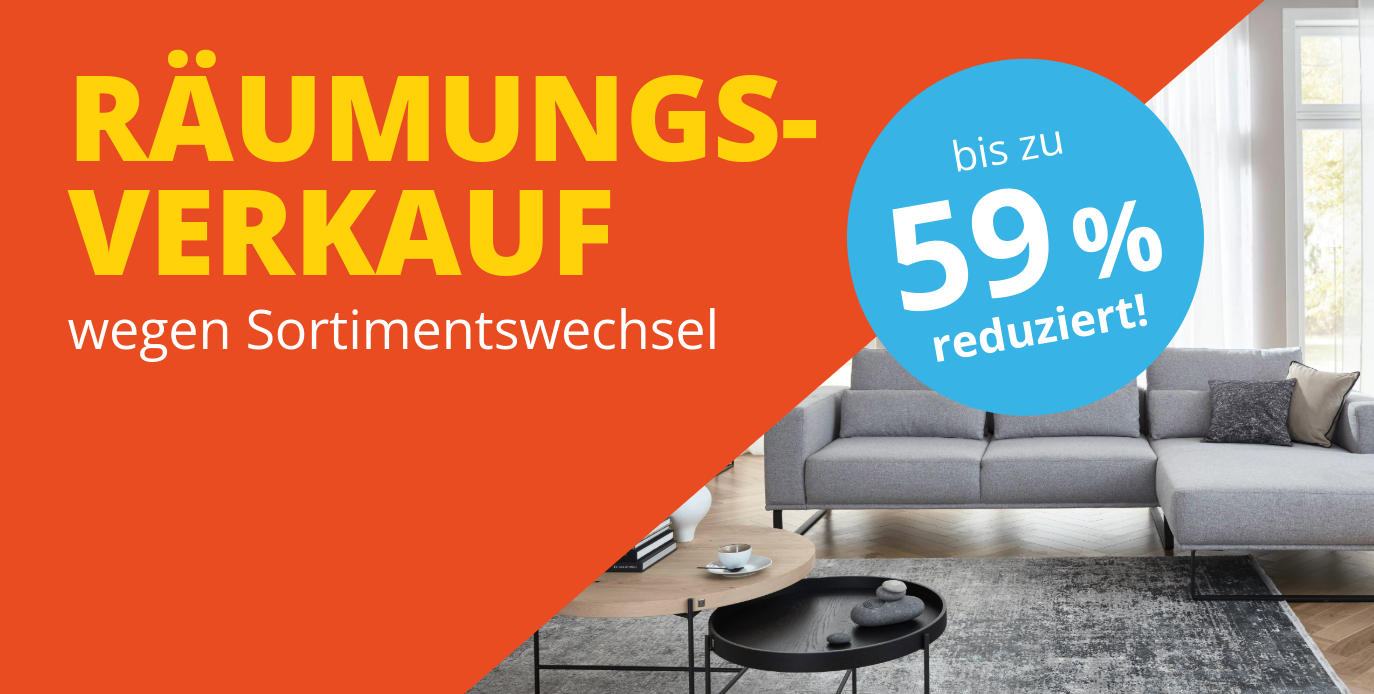 Räumungsverkauf wegen Sortimentswechsel