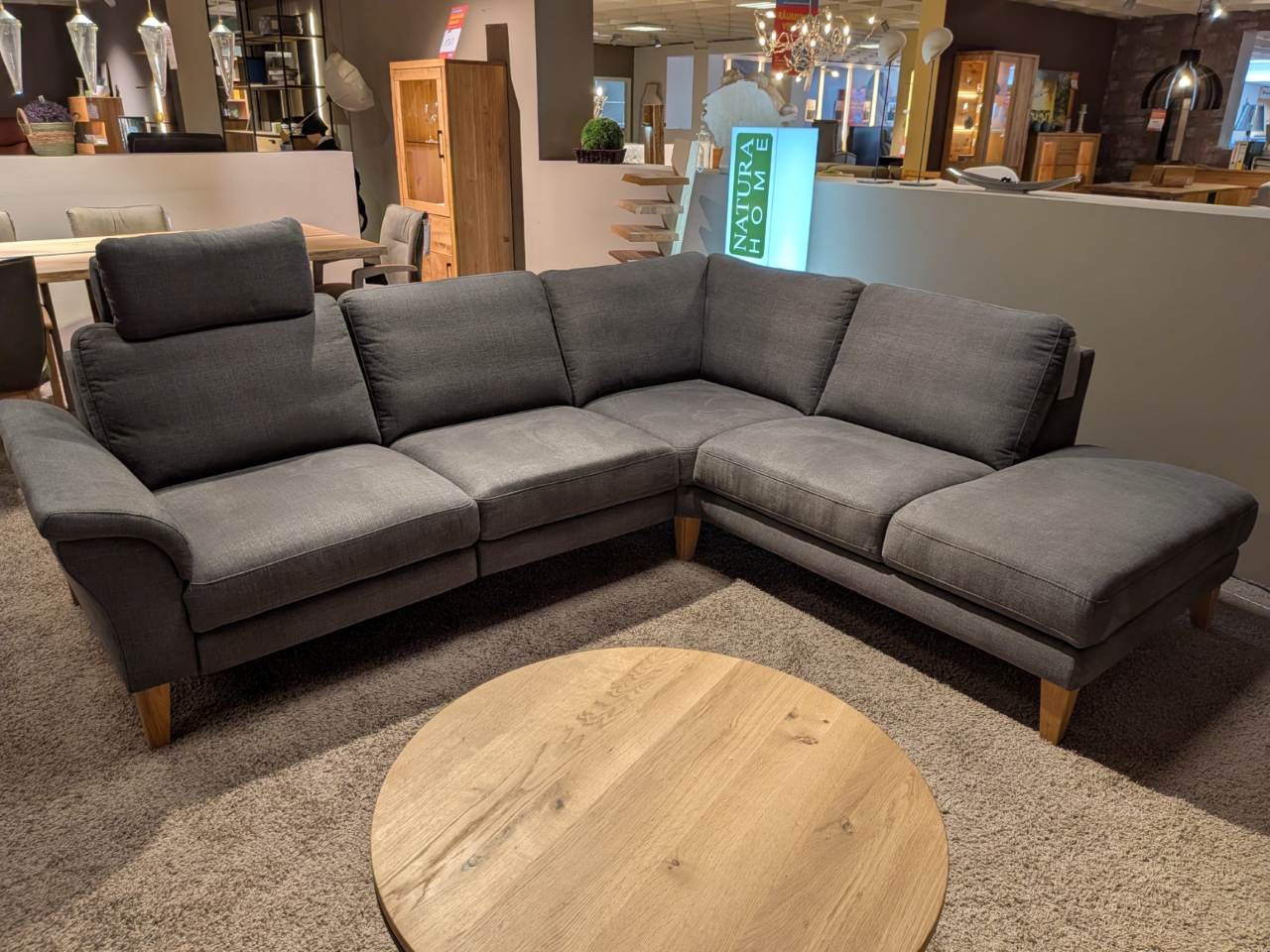 Sofa Ausstellungsstück Stoff 266 cm breit