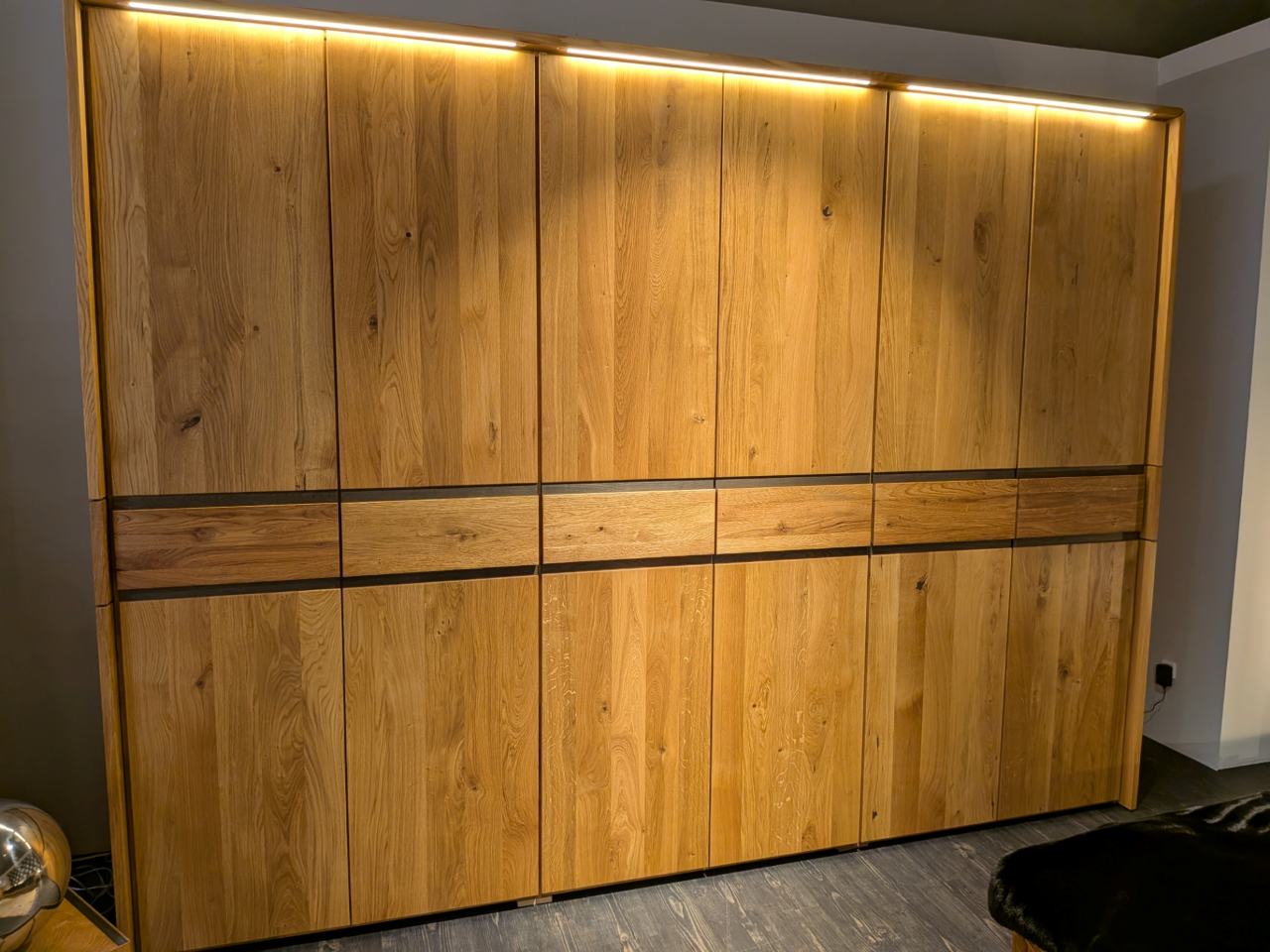 Kleiderschrank 6 Türen Eiche massiv Baltimore Ausstellungsstück