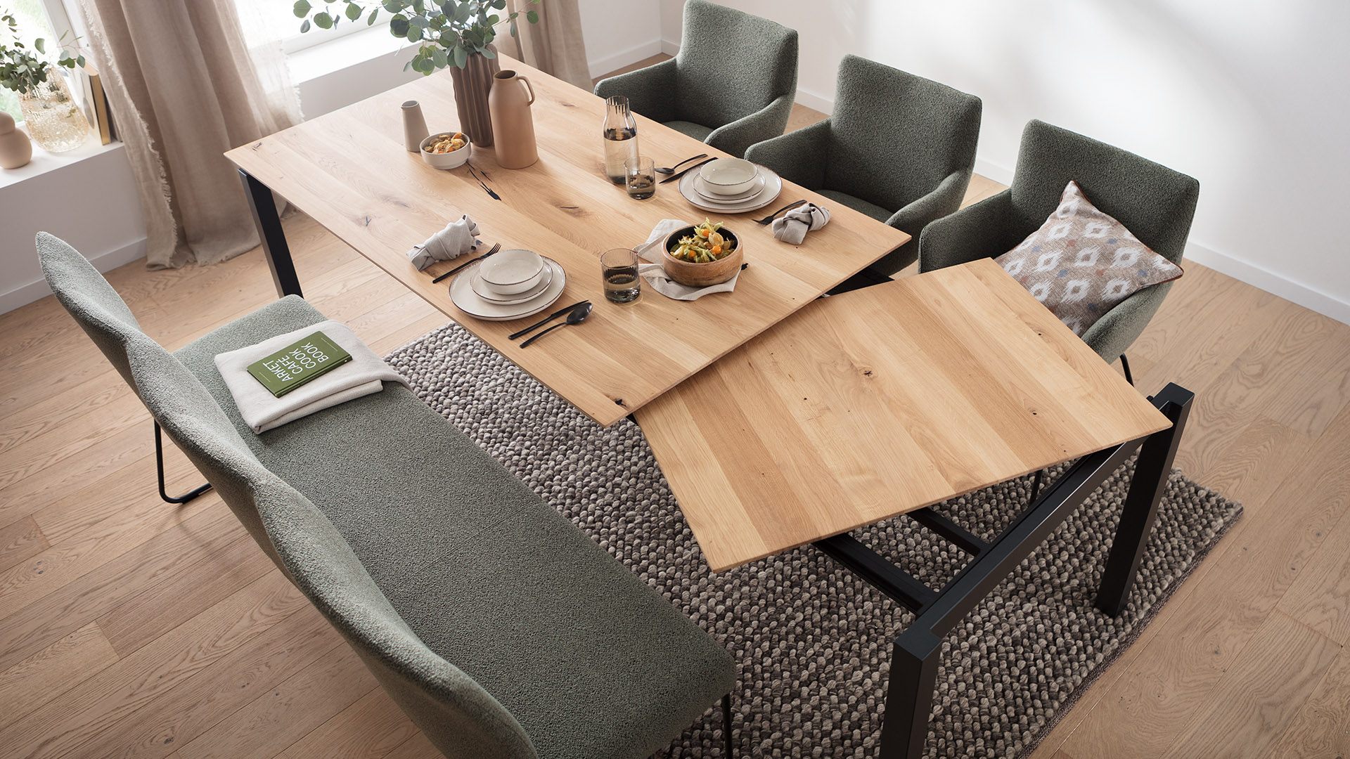 Natura Home Esstisch mit Auszug